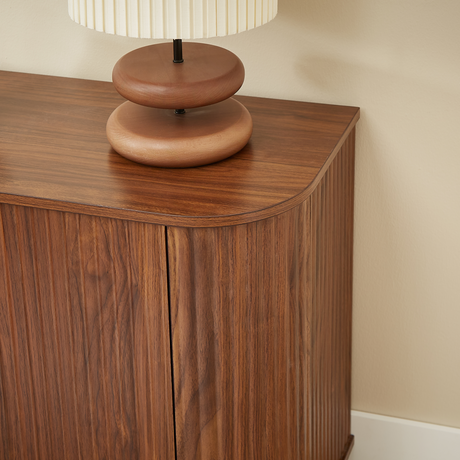 Sideboard Storage Cabinet TV Stand with Wave Pattern HouseOfZazla