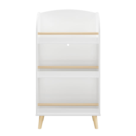 Bookshelf 3 Tier Book Organizer With Toy Storage - White HouseOfZazla