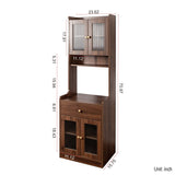 Kitchen Pantry Hutch Storage Cabinet Farmhouse Style