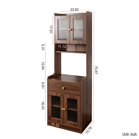Kitchen Pantry Hutch Storage Cabinet Farmhouse Style HouseOfZazla
