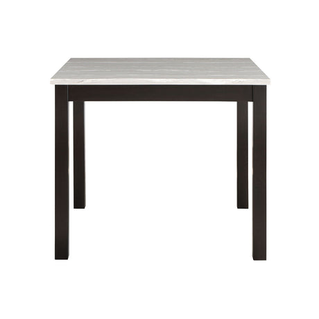 Leon - Bar Table And 4 Bar Stools - Espresso / White HouseOfZazla