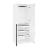 Lee - Free Standing Wardrobe Closet With Adjustable Shoe Shelves