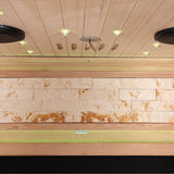 Single Person Sauna Room With LED Lighting, Epoxy Heating Plates, And Compact Design - American White Oak