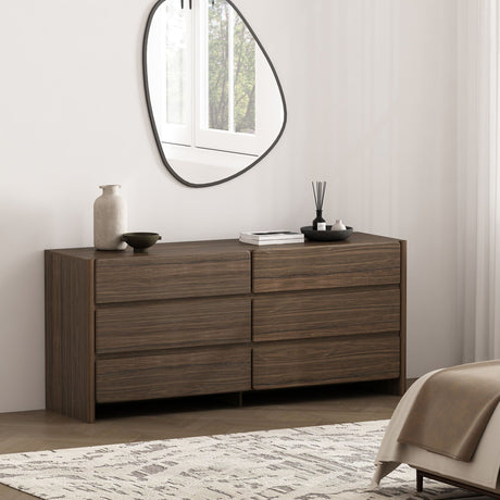 Linda - Double Wide Dresser With 6 Drawers HouseOfZazla