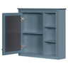 Bathroom Vanity With Medicine Cabinet, Royal Mirror Cabinet, Modern Bathroom Storage Cabinet With 2 Soft Closing Doors And 4 Drawers HouseOfZazla