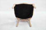 French Country Dining Chairs Set of 2 with Upholstered Round Back