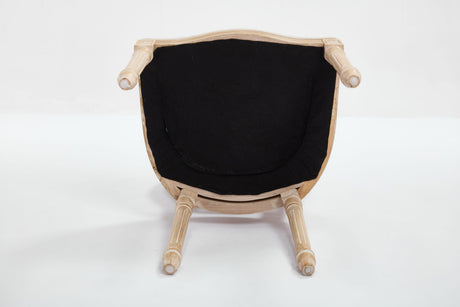 French Country Dining Chairs Set of 2 with Upholstered Round Back HouseOfZazla