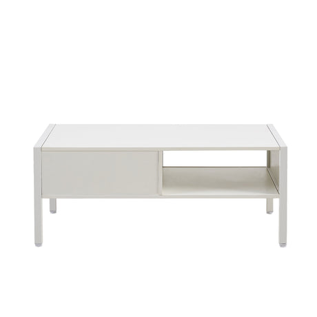 Modern Rattan Coffee Table with Sliding Door HouseOfZazla