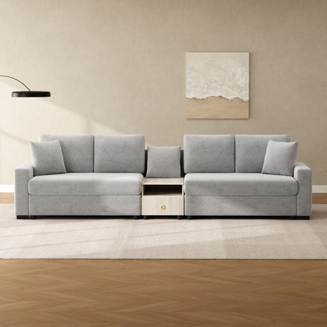 Modular Sofa Couch With Storage Armrest And Center Console HouseOfZazla