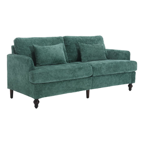 Mid Century Modern Fabric Loveseat Sofa, 2 Seat Upholstered Couch HouseOfZazla
