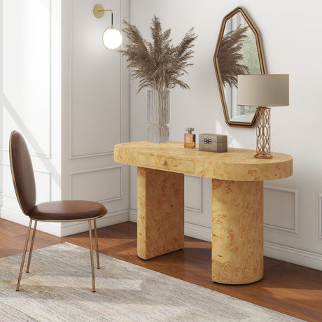 Jesse - Single Drawer Oval Computer Desk HouseOfZazla