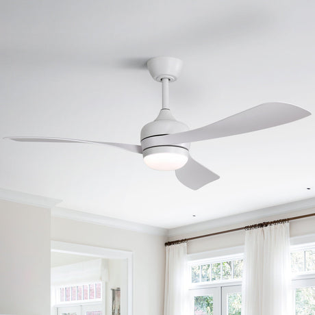 Ceiling Fan With 3 Blades, Remote Control, Reversible DC Motor, Noiseless Operation, 3 Downrods HouseOfZazla