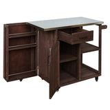 Outdoor Kitchen Island Fir Wood Prep Station
