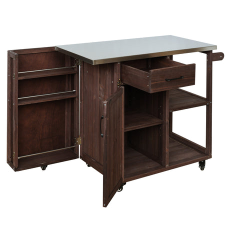 Outdoor Kitchen Island Fir Wood Prep Station HouseOfZazla