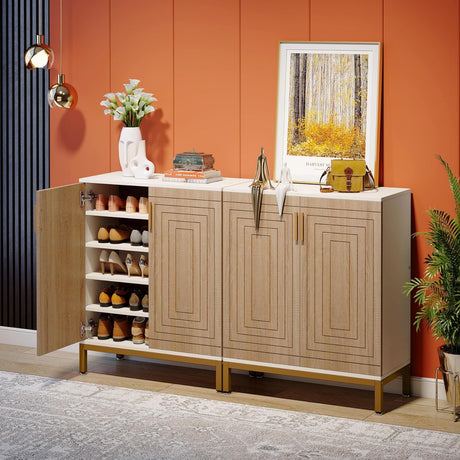 Shoe Cabinet With Doors, 5 Tiers Shoe Storage Organizer HouseOfZazla