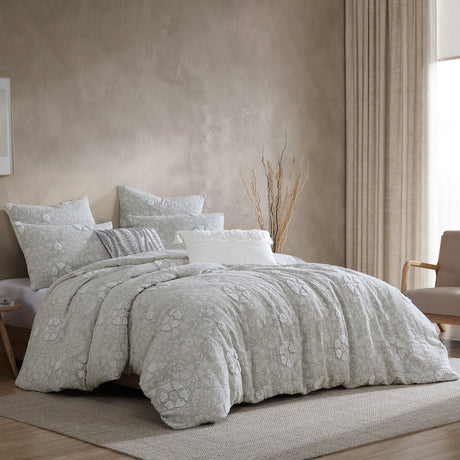Tacey 5 Pc Textured Woven Jacquard Comforter Set HouseOfZazla