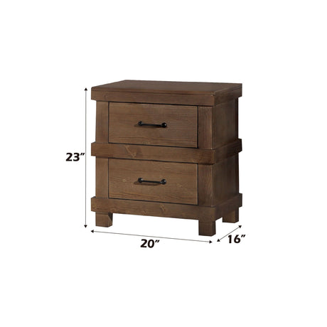 Adams Antique Nightstand - Oak HouseOfZazla