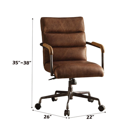 Harith Retro Top Grain Office Chair HouseOfZazla