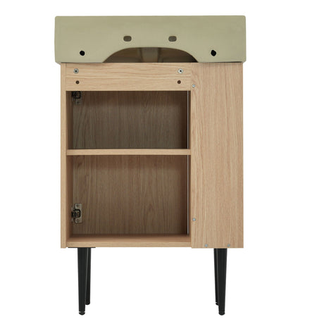 Bathroom Vanity, Combo Cabinet, Bathroom Storage Cabinet, Single Ceramic Sink HouseOfZazla