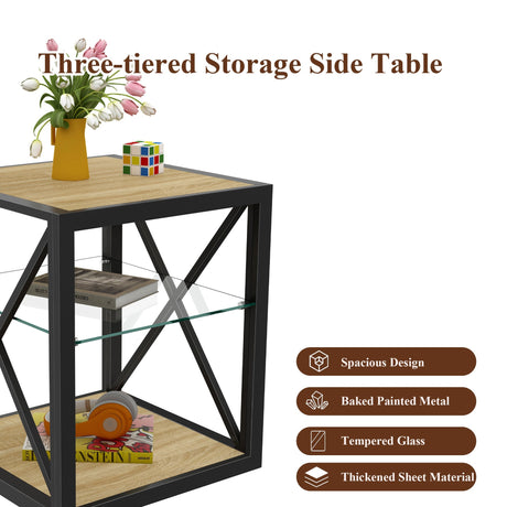 1 Piece Modern End Table Nightstand for Bedroom & Living Room HouseOfZazla
