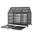 Heavy Duty Dog Crate Lockable Wheels HouseOfZazla