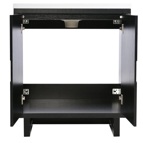 Bathroom Vanity Set With Sink, Combo Cabinet, Bathroom Storage Cabinet, Solid Wood Frame HouseOfZazla
