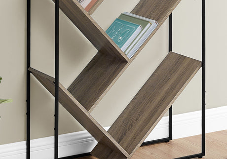 3-Tier Contemporary Bookshelf with Reclaimed Wood Finish HouseOfZazla
