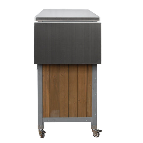Foldable Outdoor Kitchen Island Patio Mobile Kitchen Cart HouseOfZazla