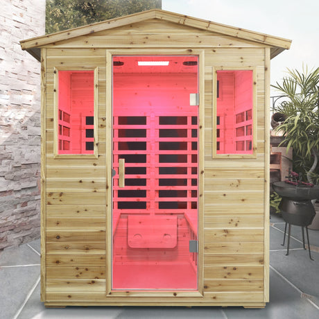 Four person Far-infrared Old fir outdoor sauna room HouseOfZazla