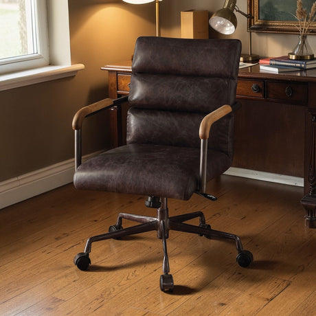Harith Retro Top Grain Office Chair HouseOfZazla