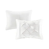 7 Piece Tufted Comforter Set White