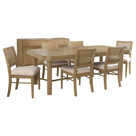 Benson - Extension Leaf Dining Table Set With Chairs HouseOfZazla