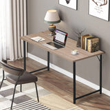 39 inch Computer Desk Home Office Desk Writing Study Table Modern Simple Style PC Desk with Metal Frame Gaming Desk Workstation for Small Space，Nature BestOffice
