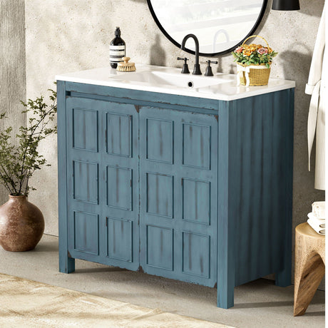 Bathroom Vanity Organizer With Sink, Combo Cabinet Set, Bathroom Storage Cabinet HouseOfZazla