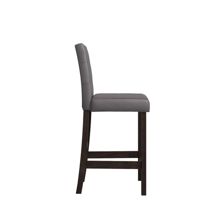 Leon - Bar Table And 4 Bar Stools - Espresso / White HouseOfZazla