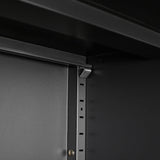 Metal Storage Cabinet With Locking Doors And Adjustable Shelf, Folding Filing Storage Cabinet, Folding Storage Locker Cabinet For Home Office, School, Garage
