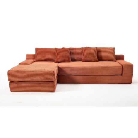 Modern L - Shaped Sectional Couch With Memory Foam HouseOfZazla