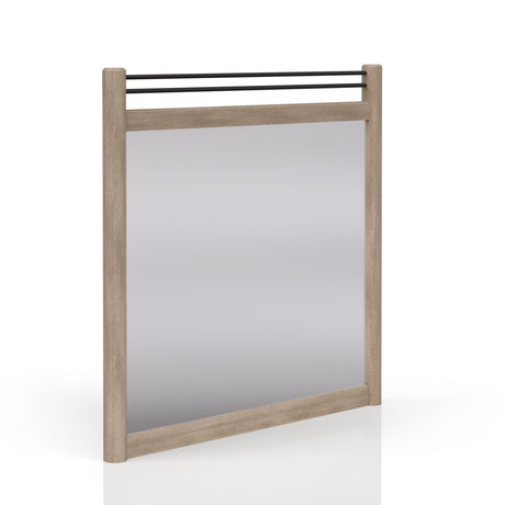 Queen Canopy Bedroom Set With A 2 Drawer Nightstand A Dresser With Poster Mirror And A Door Chest - Sand HouseOfZazla