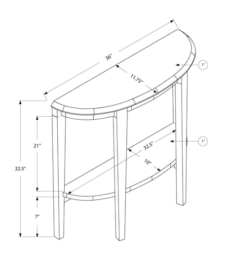 Accent Console Table for Entryway, Space-Saving Profile HouseOfZazla