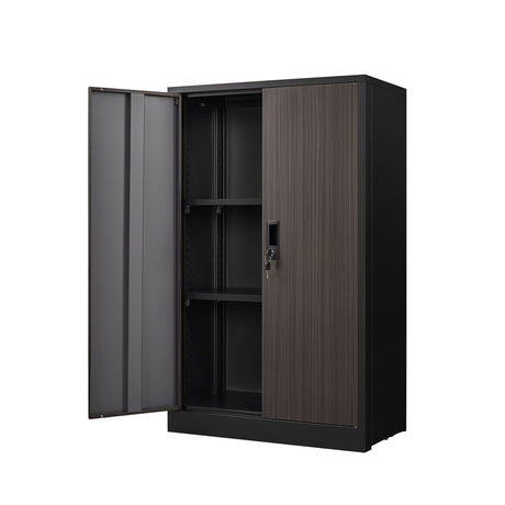 Metal Storage Cabinet With Locking Doors And Adjustable Shelf, Folding Filing Storage Cabinet, Folding Storage Locker Cabinet For Home Office, School, Garage HouseOfZazla