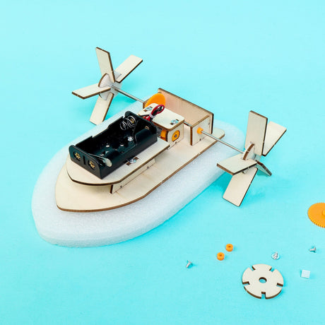 Paddlewheel Boat DIY Kit, Educational STEM Toy Kitsville