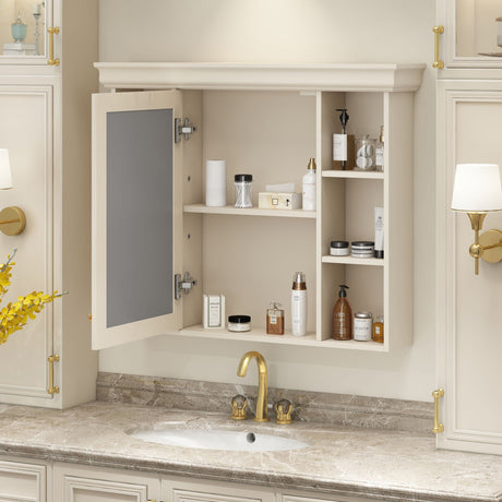 Wall Mounted Bathroom Storage Cabinet With Mirror Door HouseOfZazla