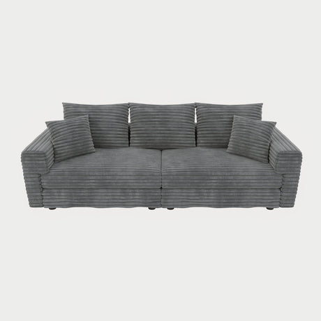 4 Seat Modern Comfy Upholstered Sofa Cloud Couch HouseOfZazla