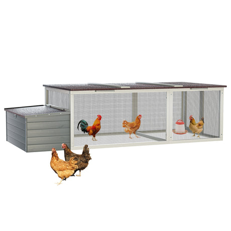20.93ft² Large Wooden Chicken Coop Outdoor Hen House HouseOfZazla