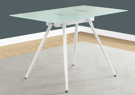 Computer Desk For Home Office, Laptop, Tempered Glass, Contemporary & Modern - White HouseOfZazla