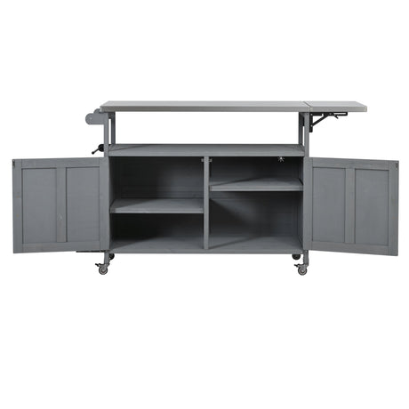 Foldable Outdoor Kitchen Island Patio Mobile Kitchen Cart HouseOfZazla