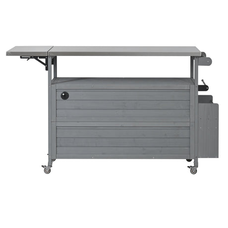 Foldable Outdoor Kitchen Island Patio Mobile Kitchen Cart HouseOfZazla