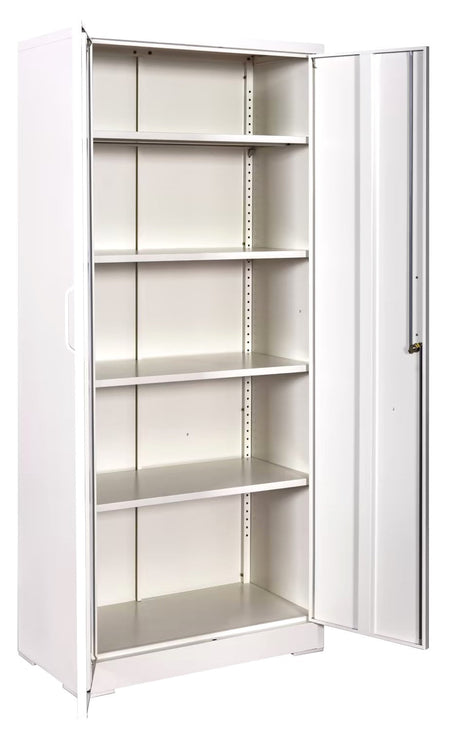 Container Furniture Direct Ironclad 71" Metal Storage Cabinet with Locking Doors and 4 Adjustable Shelves HouseOfZazla