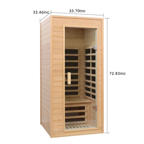 Hemlock Far Infrared Roof Embedded Indoor Sauna Room HouseOfZazla
