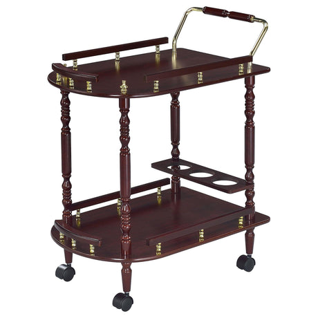 2 Shelf Serving Cart - Brown HouseOfZazla